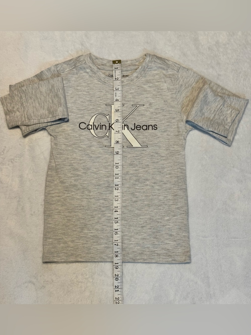 Calvin Klein Gray Logo Sweatshirt with Black Joggers - Picture 4 of 9